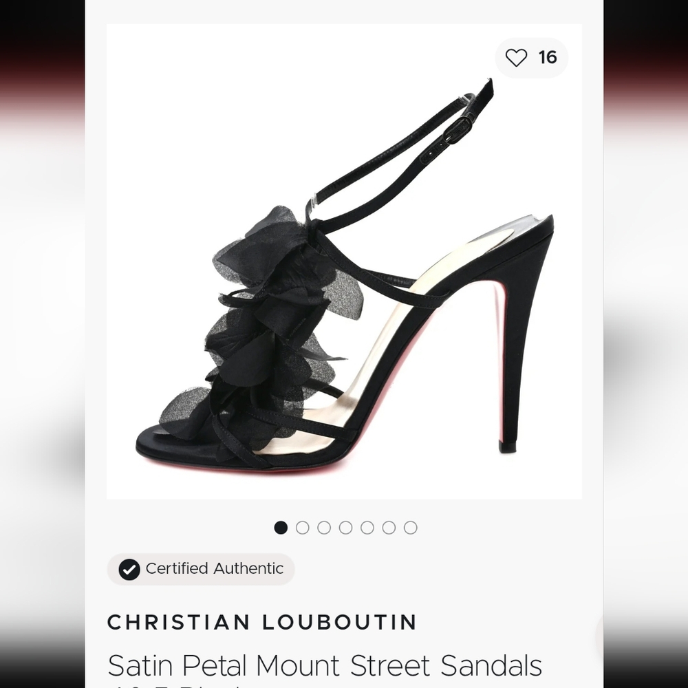 Satin Petal Mount Street Sandal